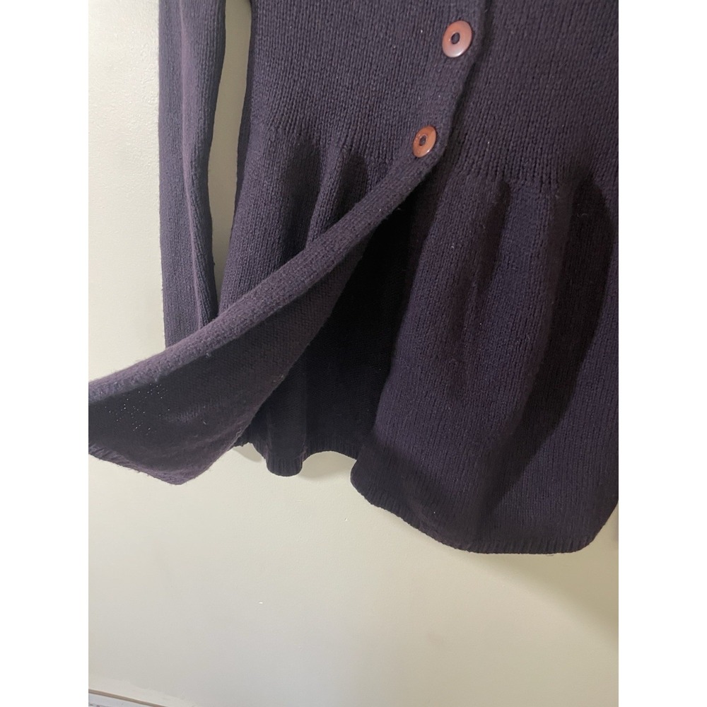 Vince Black Wool Blend Button Down Split Cowl Nec… - image 4